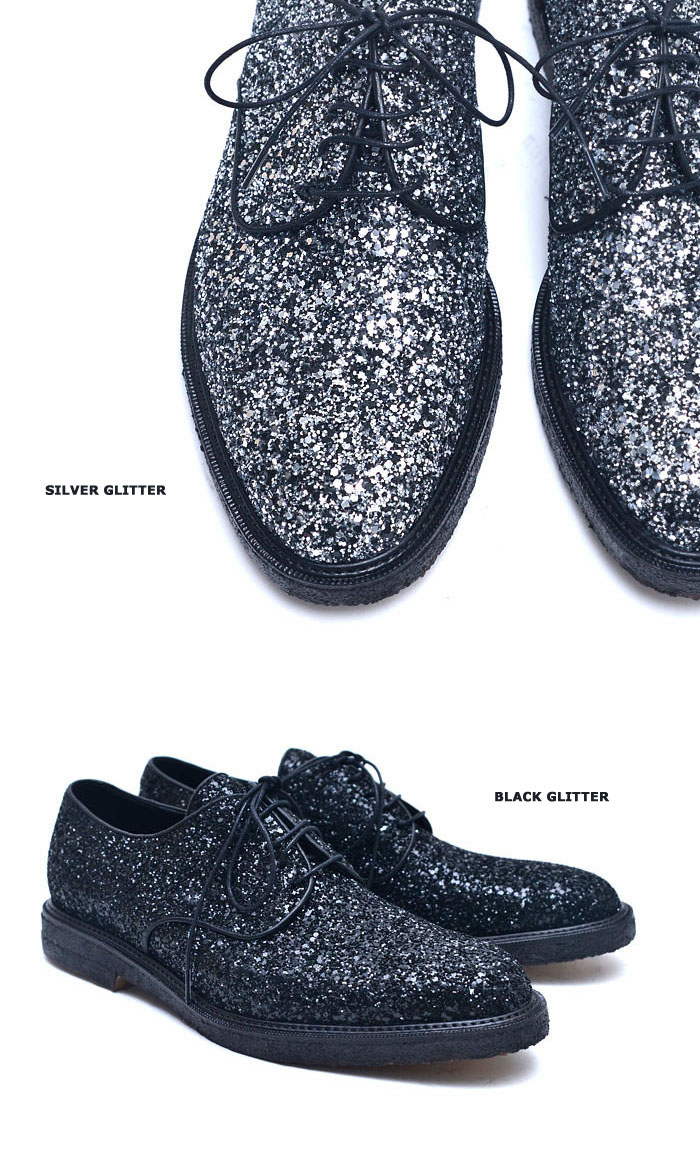 Shoes Glitter Encrusted Designer OxfordShoes 497 GUYLOOK Men's